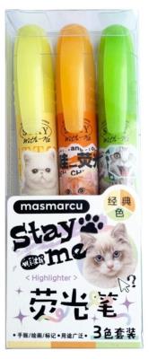 Opakowanie Zakreślacz Cats 3szt M&G