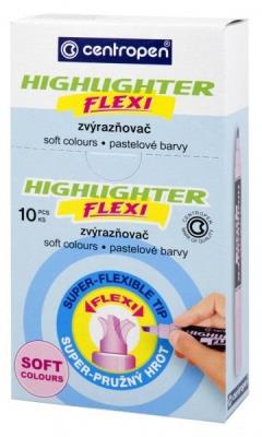 Opakowanie Zakreślacz FLEXI SOFT 8542 nieb. pastel (10 szt)