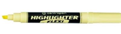 Opakowanie Zakreślacz FLEXI SOFT 8542 żółty pastel