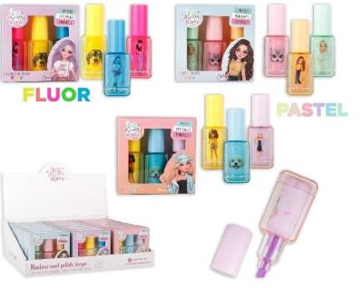 Opakowanie Zakreślacz kształt lakier do paznokci 3szt MIX