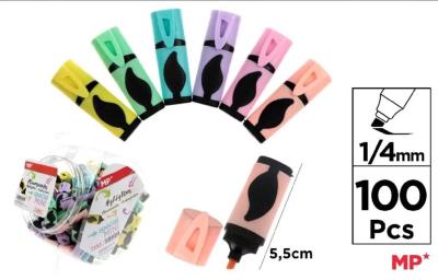 Opakowanie Zakreślacz pastelowy Mini 6 kolorów (100szt)