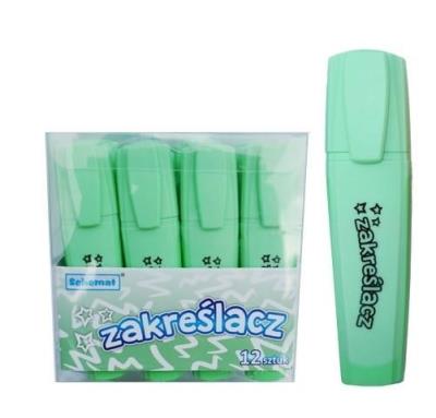 Opakowanie Zakreślacz pastelowy zielony (12szt)