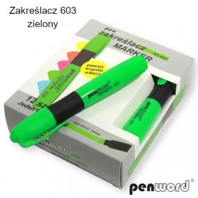 Opakowanie Zakreślacz zielony (12szt)