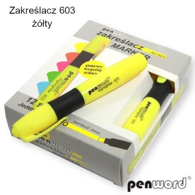 Opakowanie Zakreślacz żółty (12szt)