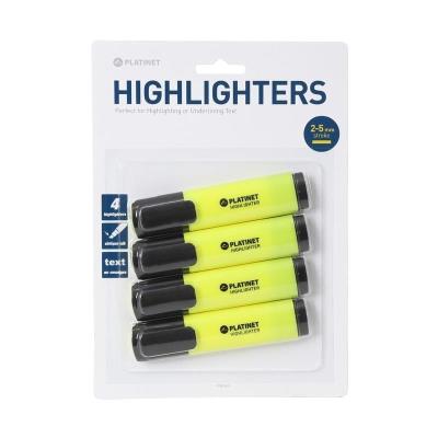 Opakowanie Zakreślacz żółty 4szt