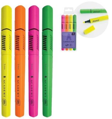 Opakowanie Zakreślacze neonowe 4 kolory Academy