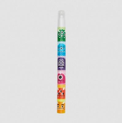 Opakowanie Zakreślacze przekładane 6 kolorów Potworki