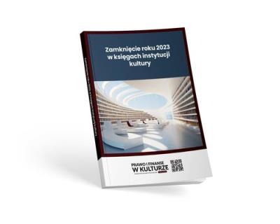 Zamknięcie roku 2023 w księgach instytucji kultury. Autor: Trzpioła Katarzyna. SmakLiter.pl Okładka książki Zamknięcie roku 2023 w księgach instytucji kultury
