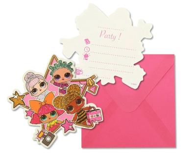 Opakowanie Zaproszenia LOL Glitterati 6szt