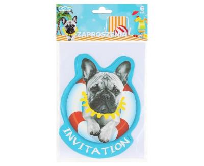 Opakowanie Zaproszenia z kopertami Hawajskie Party 6szt