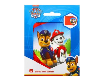 Opakowanie Zaproszenia z kopertami Paw Patrol 6szt