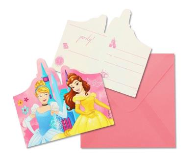 Opakowanie Zaproszenia z kopertami Princess Live Stoty 6szt