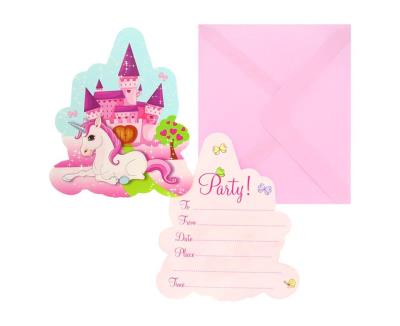 Opakowanie Zaproszenia z kopertami Unicorn 6szt
