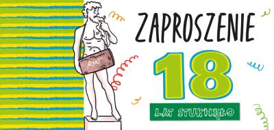 Opakowanie Zaproszenie 18 Chłopak komplet 5 sztuk wraz z kopertami