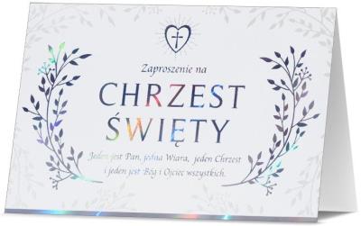 Opakowanie Zaproszenie Chrzest (5szt)