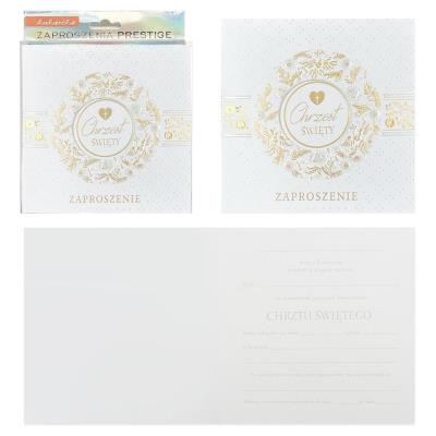 Opakowanie Zaproszenie Chrzest 5szt