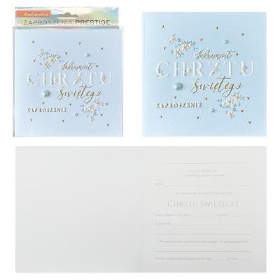 Opakowanie Zaproszenie Chrzest 5szt