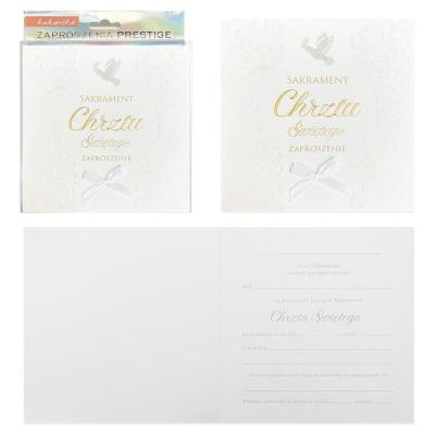 Opakowanie Zaproszenie Chrzest 5szt