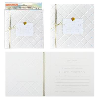 Opakowanie Zaproszenie Chrzest 5szt