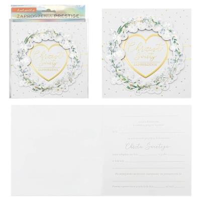 Opakowanie Zaproszenie Chrzest 5szt