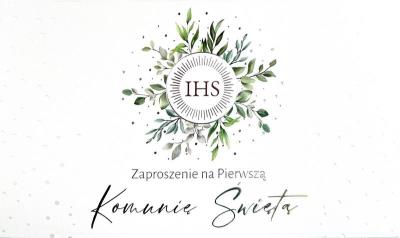 Opakowanie Zaproszenie Komunia (10 szt)