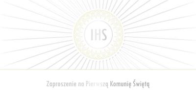 Opakowanie Zaproszenie Komunia (10szt)