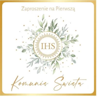 Opakowanie Zaproszenie Komunia (10szt)