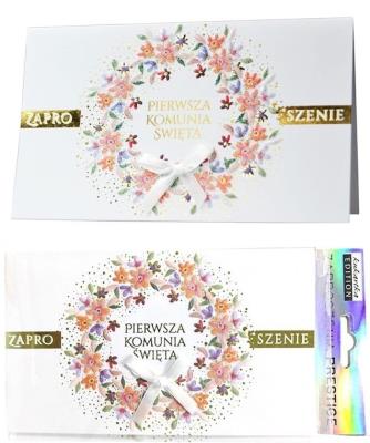 Opakowanie Zaproszenie Komunia (5szt)