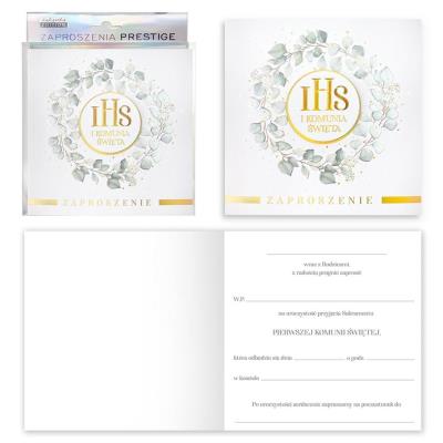 Opakowanie Zaproszenie Komunia (5szt)