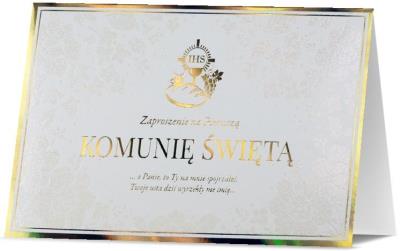 Opakowanie Zaproszenie Komunia (5szt)