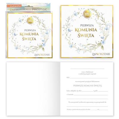 Opakowanie Zaproszenie Komunia (5szt)