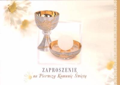Opakowanie Zaproszenie Komunia