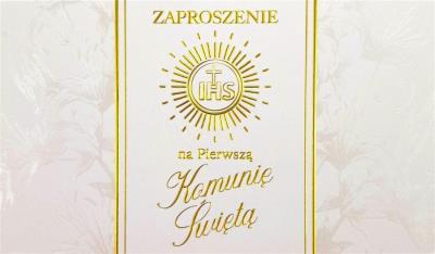 Opakowanie Zaproszenie Komunia ZP-07 (10szt.)