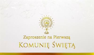 Opakowanie Zaproszenie Komunia ZP-11 (10szt.)