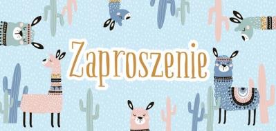 Opakowanie Zaproszenie - Lamy (5szt)