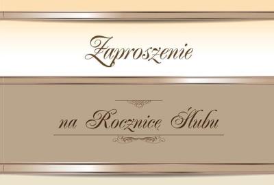 Opakowanie Zaproszenie Rocznica Ślubu ZT12 (10szt.)