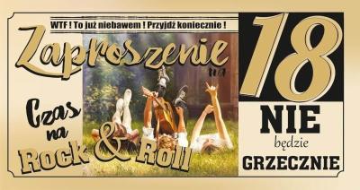 Opakowanie Zaproszenie Urodziny 18 (10szt)