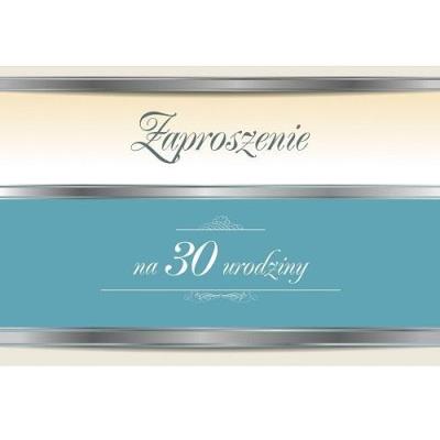 Opakowanie Zaproszenie Urodziny 30 ZT31 (10szt.)