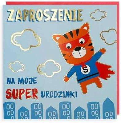 Opakowanie Zaproszenie Urodziny 5szt