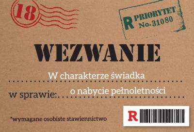 Opakowanie Zaproszenie Urodziny Osiemnastka ZA-104 (10szt.)