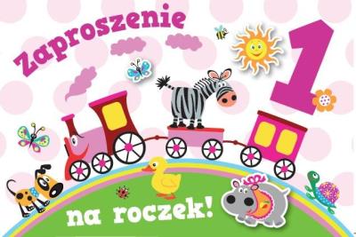 Opakowanie Zaproszenie Urodziny Roczek ZA-85 (10szt.)