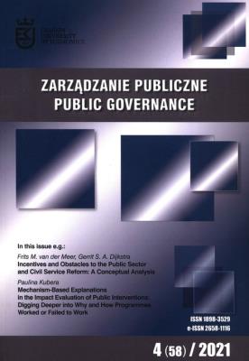 Opakowanie Zarządzanie Publiczne 4 (58) 2021
