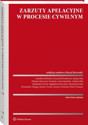 Okładka książki Zarzuty apelacyjne w procesie cywilnym
