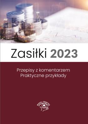 Zasiłki 2023. Autor: Styczeń Marek. SmakLiter.pl Okładka książki Zasiłki 2023