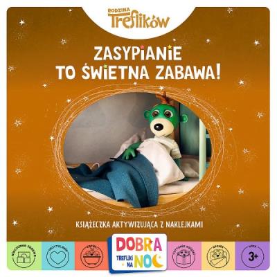 Zasypianie to świetna zabawa! Książeczka aktywizująca z naklejkami. Autor: Opracowanie zbiorowe. SmakLiter.pl Okładka książki Zasypianie to świetna zabawa! Książeczka aktywizująca z naklejkami