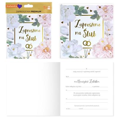 Opakowanie Zawiadomienie Ślub 5szt