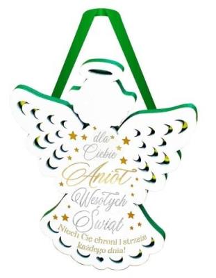 Zawieszka Anioł Boże Narodzenie. Wydawca: Kukartka. SmakLiter.pl Opakowanie Zawieszka Anioł Boże Narodzenie