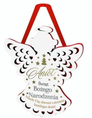 Zawieszka Anioł Boże Narodzenie. Wydawca: Kukartka. SmakLiter.pl Opakowanie Zawieszka Anioł Boże Narodzenie