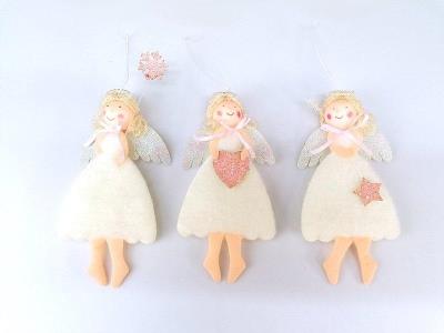 Opakowanie Zawieszka dekoracyjna Anioł 15cm MIX