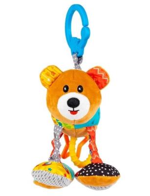 Zawieszka Kolorowy Miś Jacuś z wibracją. Wydawca: Balibazoo. SmakLiter.pl Opakowanie Zawieszka Kolorowy Miś Jacuś z wibracją